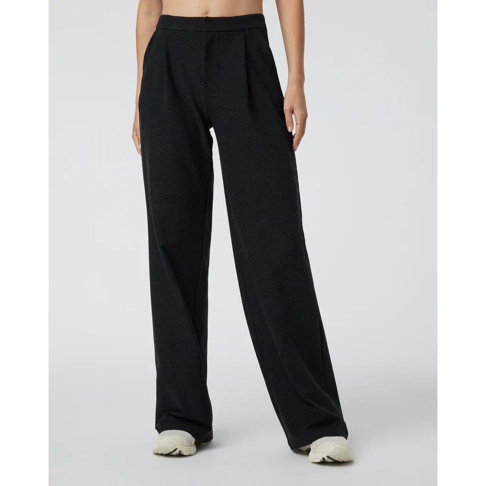 VUORI Elevation Trouser Wide Leg Pants Black Heather Size XL Dreamknit Designer